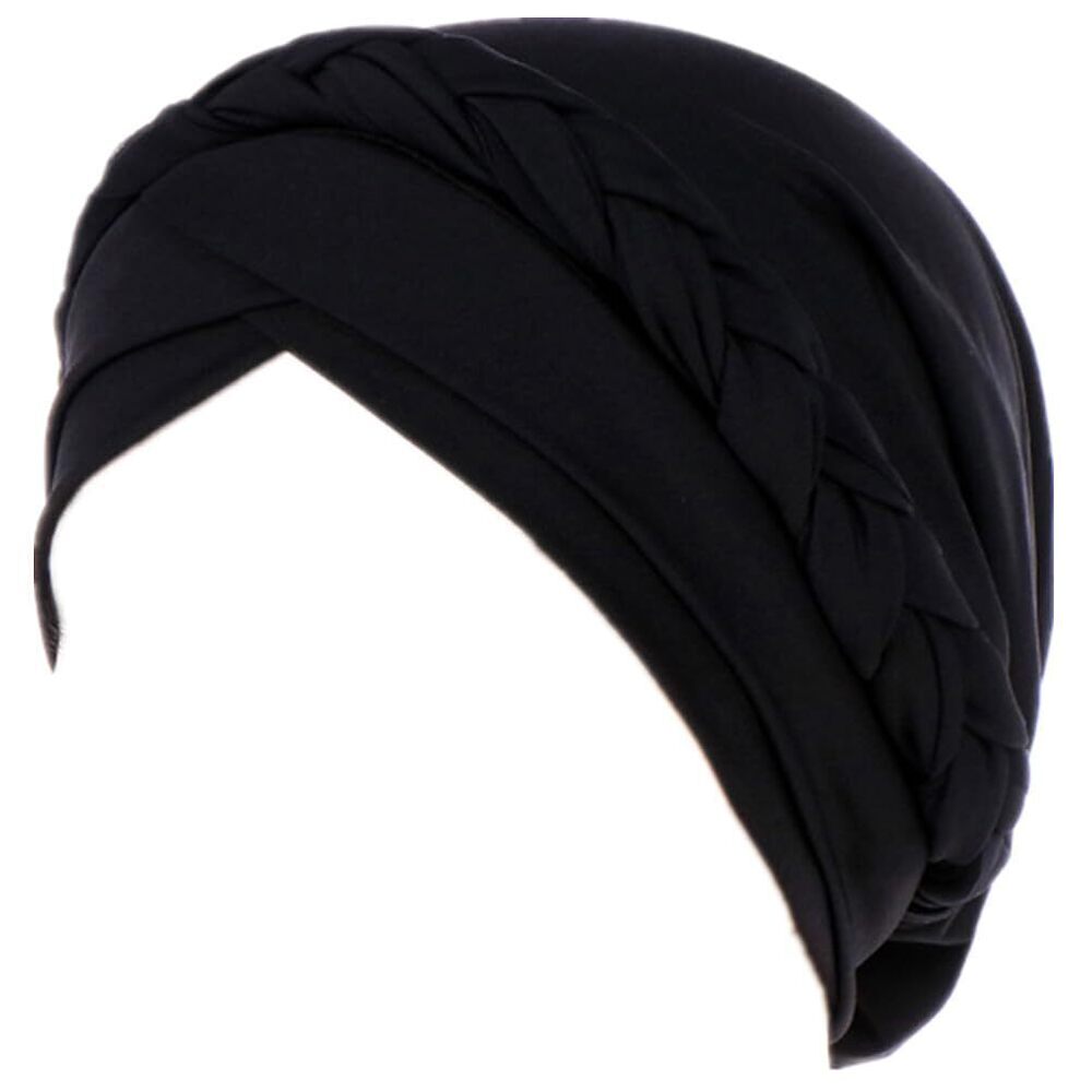 1444 African Turban Hats - Braid Twist Solid Caps Pre Tied Chemo Cancer
